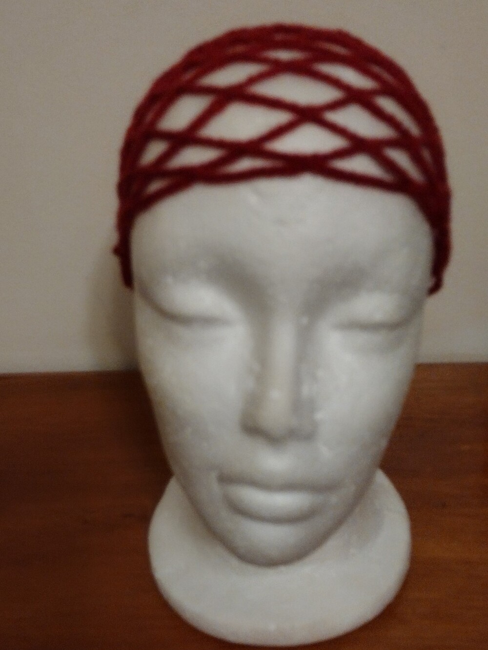 Beautiful Handmade Crochet Decorative Headpiece Mesh Hat